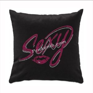 sexy letters w/ lip iron on rhinest &hellip;