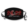 merry christmas letters w/ tiger 2022 design rhinestone iron on transfer 1 218