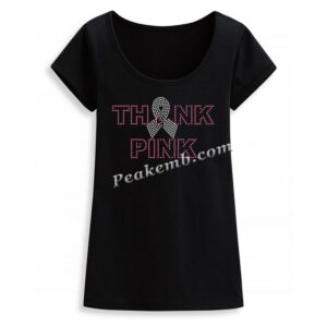 THINK PINK letters iron w/ ribbon o &hellip;