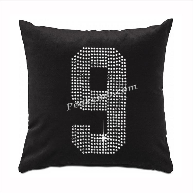 wholesale bling number 9 design iron on rhinestone transfer 3 wholesale bling number 9 design iron on rhinestone transfer