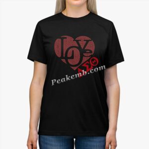 LOVE letters heart design Delta Sig &hellip;