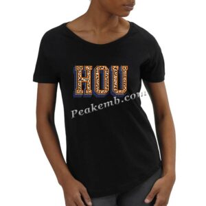 vinyl HOU letters iron on heat tran &hellip;