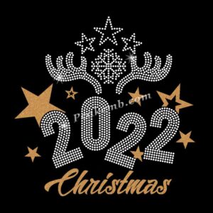 horn w/ 2022 christmas letters desi …