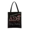 wholesale Delta Sigma Theta (??????) merry christmas rhinestone letters w/ hat iron on transfers 1 38