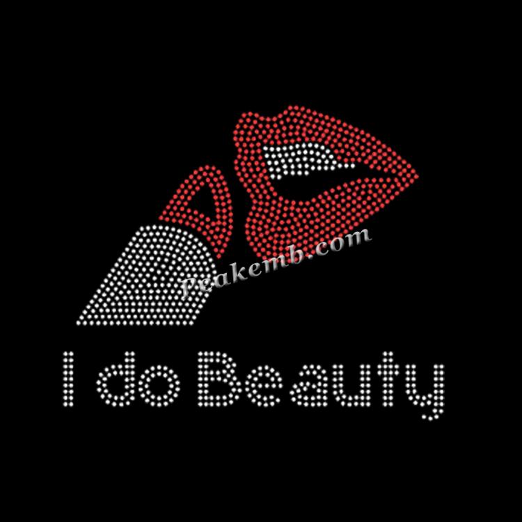 wholesale I do beauty letters w/ lip iron on rhinestone transfer 7 wholesale I do beauty letters w/ lip iron on rhinestone transfer - Image 5