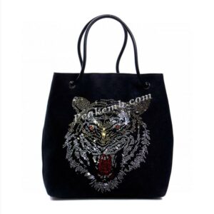 tiger face design iron on rhineston &hellip;