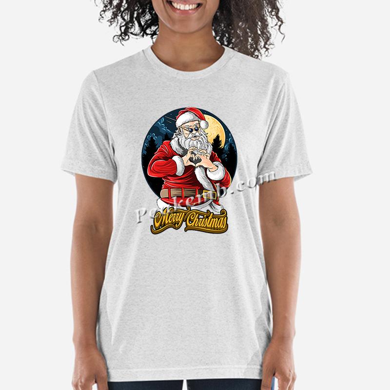 vinyl santa hand heart w/ merry christmas letters iron on heat transfer 7 vinyl santa hand heart w/ merry christmas letters iron on heat transfer - Image 5