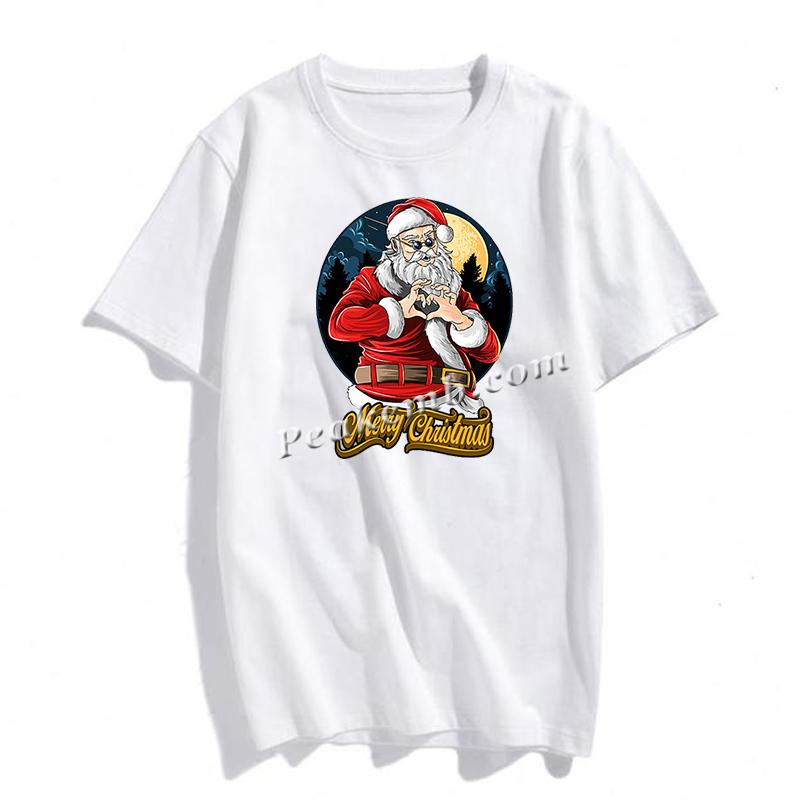 vinyl santa hand heart w/ merry christmas letters iron on heat transfer 6 vinyl santa hand heart w/ merry christmas letters iron on heat transfer - Image 4