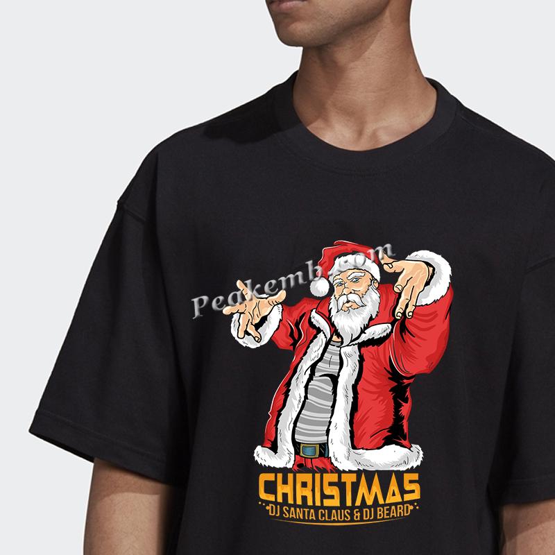 dancing santa w/ christmas letters iron on heat transfer 6 dancing santa w/ christmas letters iron on heat transfer - Image 4