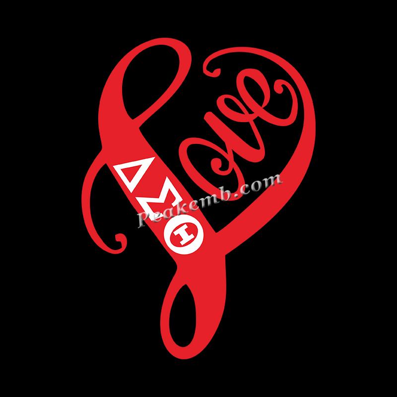 wholesale vinyl 1913 Delta Sigma Theta (??????) LOVE letters heart design heat iron on transfer 8 wholesale vinyl 1913 Delta Sigma Theta (??????) LOVE letters heart design heat iron on transfer - Image 6