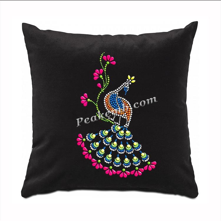 wholesale Peacock & flower iron on rhinestone transfer 4 wholesale Peacock & flower iron on rhinestone transfer - Image 2