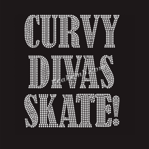 CURVY DIVAS SKATE! letters iron on  &hellip;