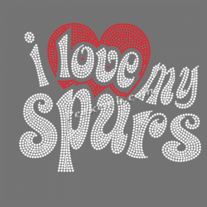 i love my spurs letters iron on rhi &hellip;