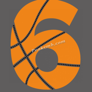 vinyl number 6 basketball design ir …
