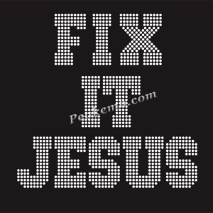 fix it jesus letters iron on rhines &hellip;
