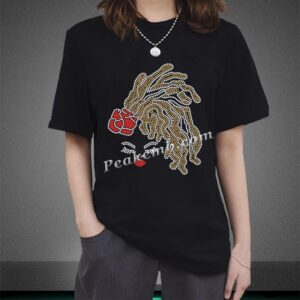 afro girl screen print rhinestone t &hellip;
