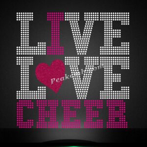 cheer ready to press screen rhinest …