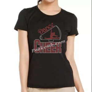 cheer screen print rhinestone trans &hellip;