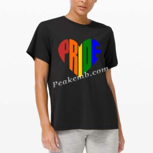 pride heart shape screen print heat &hellip;
