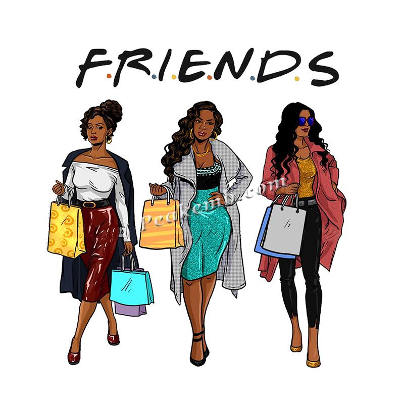 wholesale FRIENDS 3 girls iron on vinyl designs for shirts 8 wholesale FRIENDS 3 girls iron on vinyl designs for shirts - Image 6