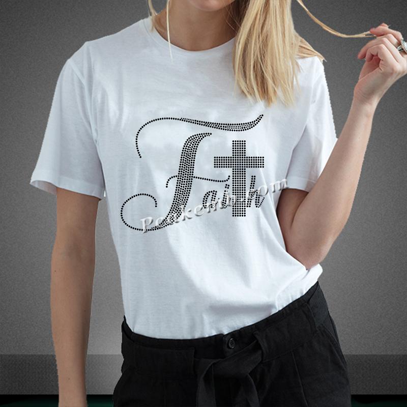 faith print rhinestone transfers for t shirts 7 faith print rhinestone transfers for t shirts - Image 5