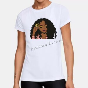 afro woman custom printed iron on t &hellip;