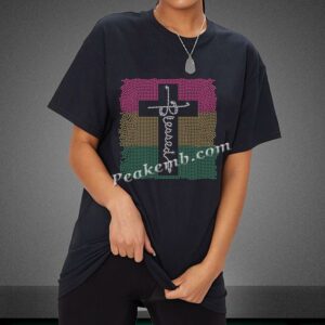 cross rhinestone iron on transfer p &hellip;