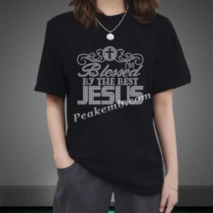 jesus custom screen print rhineston &hellip;
