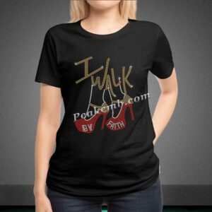 wholesale I walk print rhinestone t &hellip;