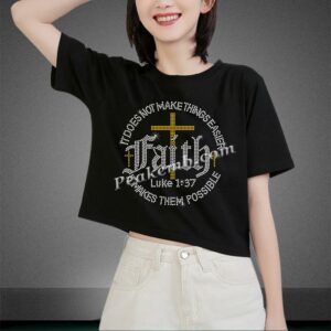 rhinestone faith iron on t shirt tr &hellip;