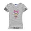 wholesale big bowknot girl design iron on rhinestone transfer 2 8.7.
