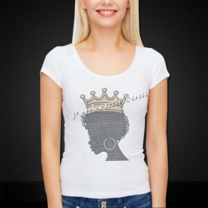 afro girl pre printed rhinestone tr &hellip;