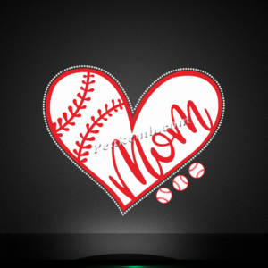 wholesale mom baseball heat iron on &hellip;