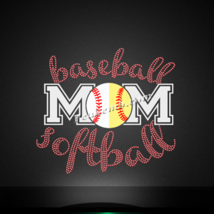 mom softball baseball rhinestone he &hellip;