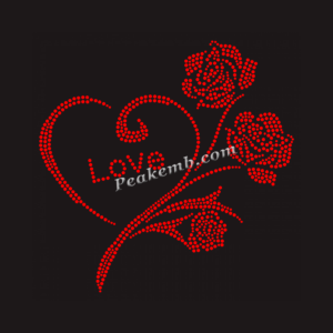 love letters w/ flowers iron on rhi &hellip;