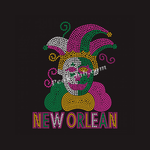 new orlean letters w/ clown iron on &hellip;