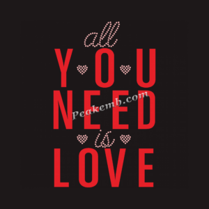 YOU NEED LOVE letters iron on heat  &hellip;