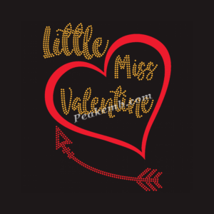 little miss valentine rhinestone le …