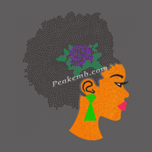 rhinestones hair design afro girl i &hellip;