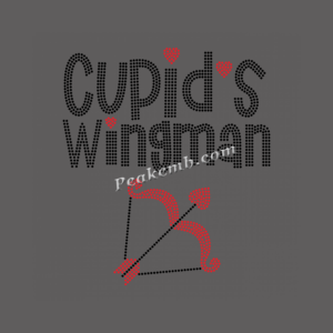 cupids wingman letters iron on rhin &hellip;