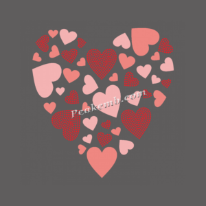 vinyl heart design iron on heat tra &hellip;