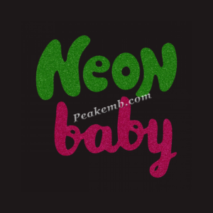neon baby letters heat iron on tran &hellip;