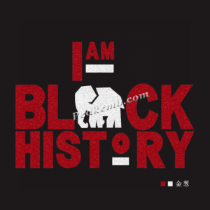 I AM black history letters w/ eleph &hellip;