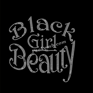 black girl beauty rhinestone iron o &hellip;