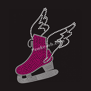 rhinestone Skates w/ wing iron on t &hellip;
