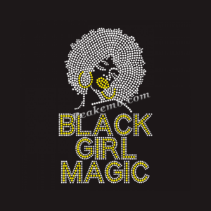 black girl magic letters w/ pic iro …