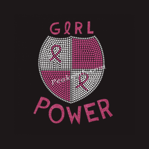 girl power letters w/ ribbon iron o …