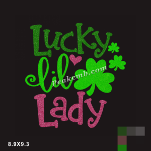 Lucky lil lady letters heat iron on &hellip;