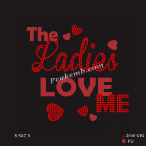 the ladies love me letters iron on  &hellip;