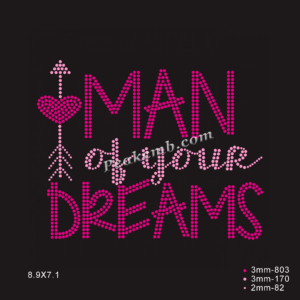 man of your dreams rhinestone lette &hellip;